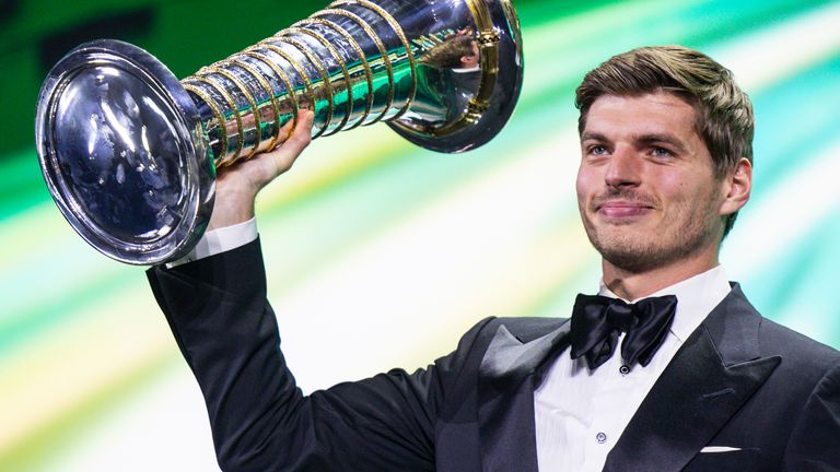 F1: Max Verstappen serves FIA punishment for swearing before receiving title prize in Rwanda