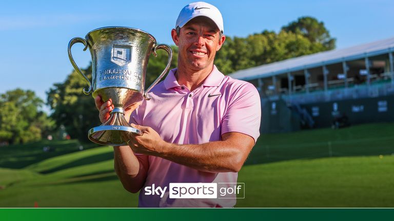 McIlroy with Fargo Wells trophy 