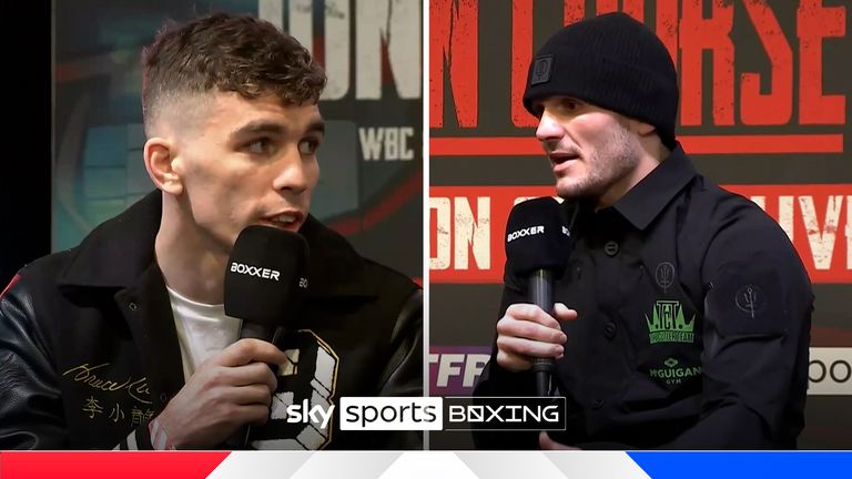 Stephen McKenna and Lee Cutler separated by security at weigh-in ahead ...