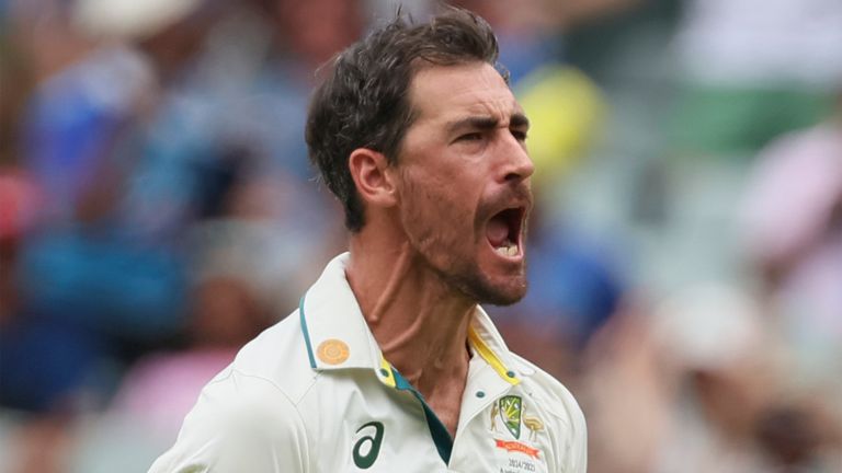 Australia's Mitchell Starc, Test cricket (Associated Press)