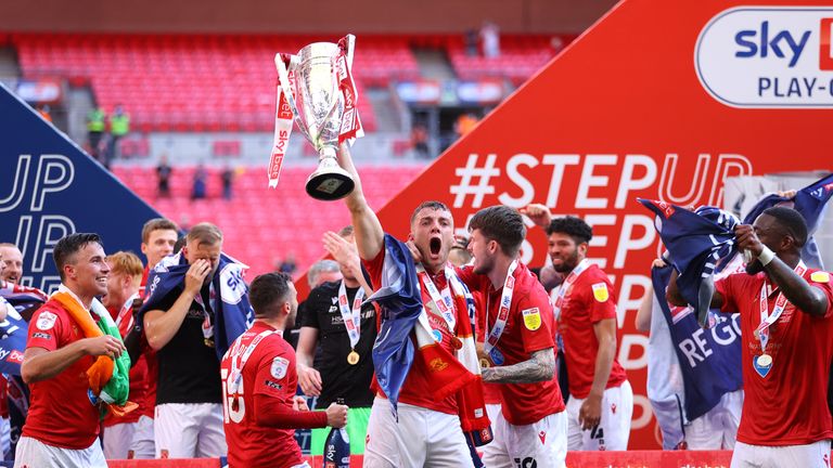 Morecambe achieved promotion to League One via the play-offs in 2020/21