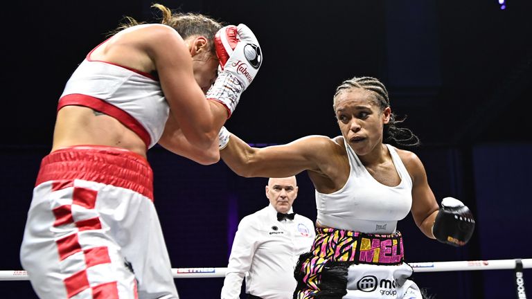 COLLISION COURSE PROMOTION.LIVERPOOL EXHIBITION CENTRE,.LIVERPOOL.UNITED KINGDOM .PIC CHRIS DEAN/BOXXER.NATASHA JONAS v IVANA HABAZIN .