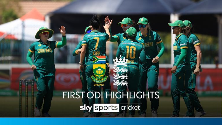 Watch highlights of the first session from the first ODI between South Africa and England in Kimberley.