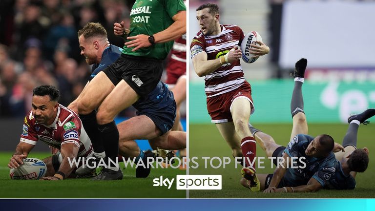 Lihat lima percobaan teratas dari musim 2024 Wigan Warriors.