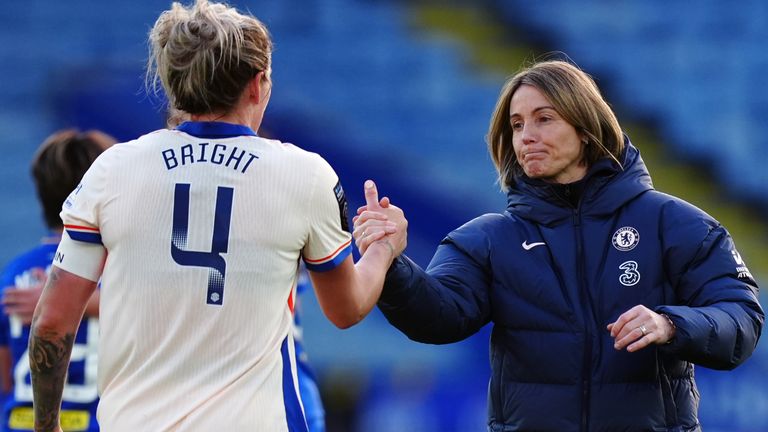 Bomtor Sonia após o empate do Chelsea em Leicester