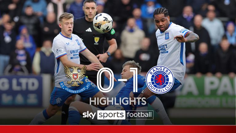 Watch highlights from the Scottish Premiership match between St Johnstone and Rangers.