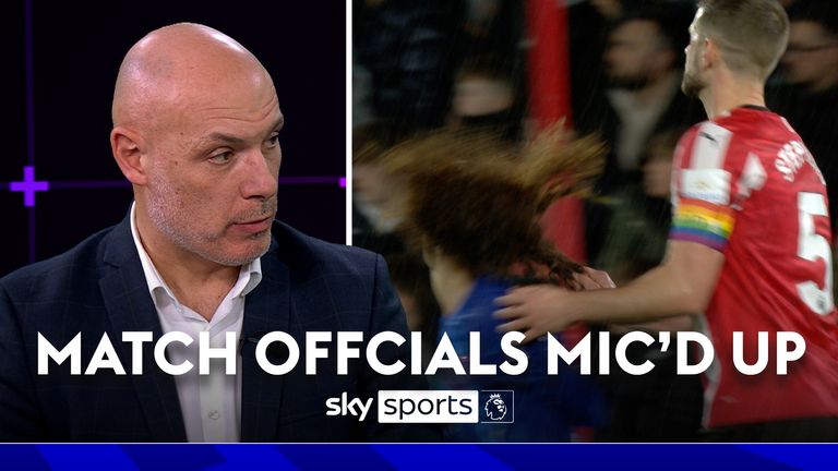 Howard Webb explains why pulling Jack Stephens' hair on Marc Cucurella is considered violent behavior under the laws of the game, punishable by a red card. 