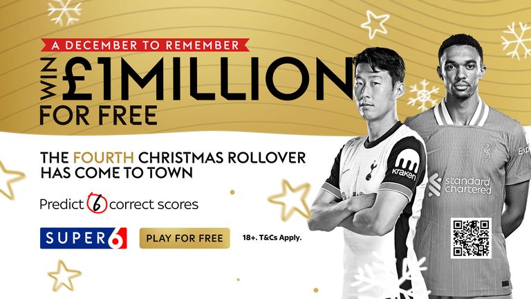 Play Super 6 to win £1m!