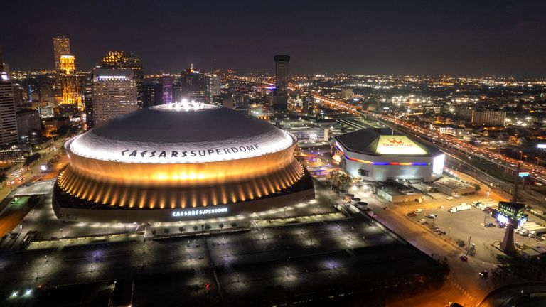 The Caesars Superdome will host the Super Bowl for the eighth time.

(Image: Michael DeMocker / NFL LCC)                                          