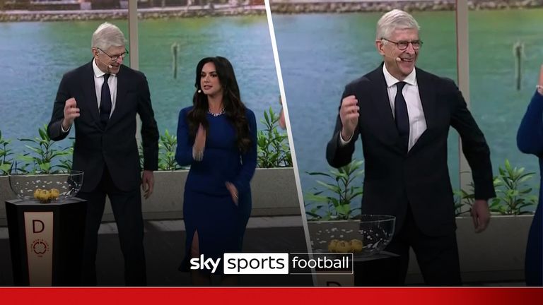 After some encouragement, Arsene Wenger broke into a hilarious dance move during the Club World Cup draw.