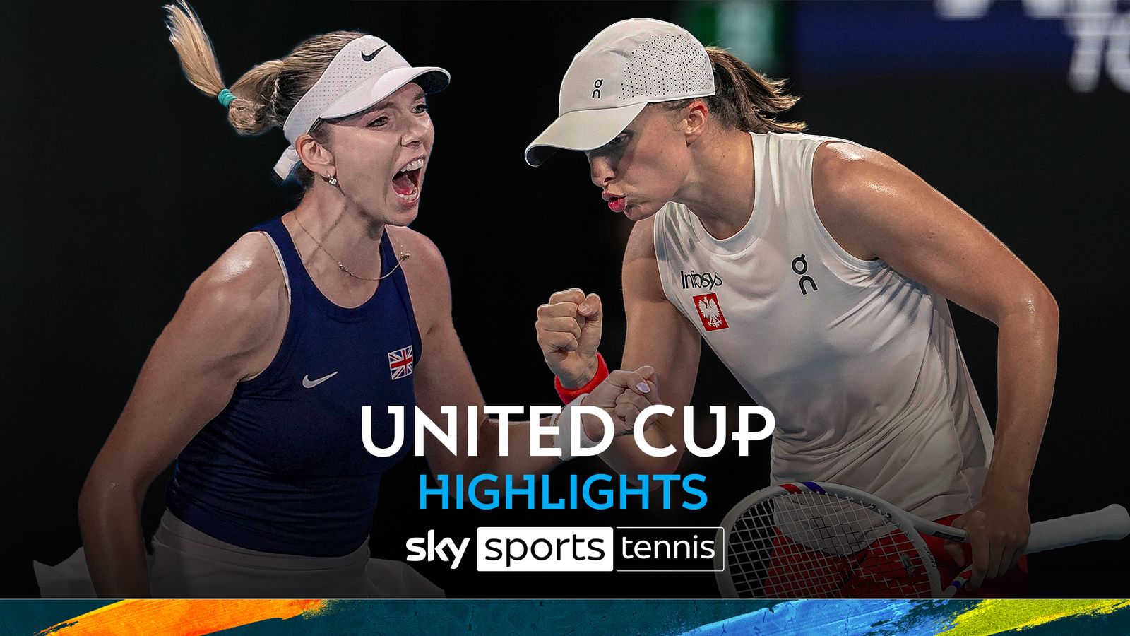 United Cup tennis highlights: Katie Boulter vs Iga Swiatek | Tennis