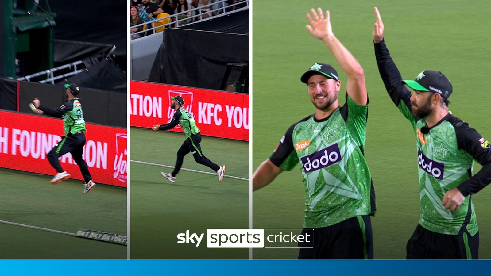 Glen Maxwell pulls off 'insane' boundary catch in Big Bash League