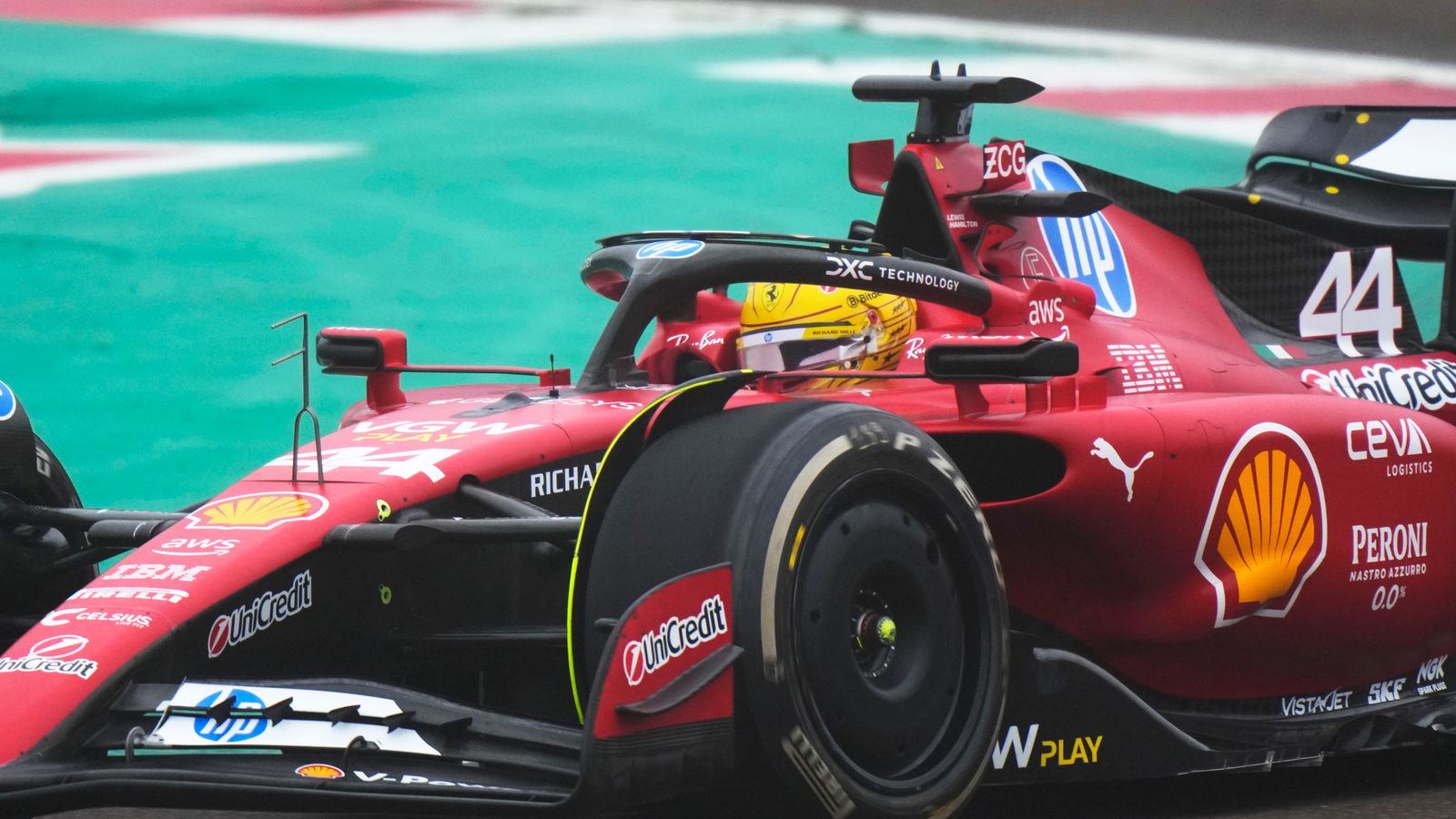 Lewis Hamilton drives Ferrari F1 car for first time in test at new team’s Fiorano track ahead of 2025 season