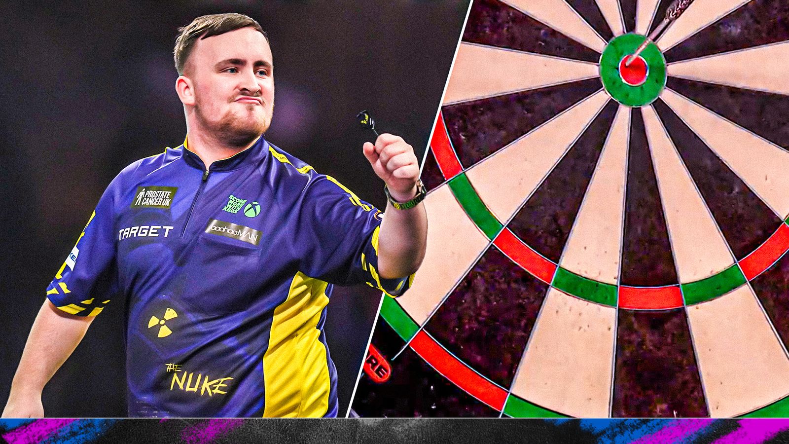 World Darts Championship Final Luke Littler hits bull for 70! Darts