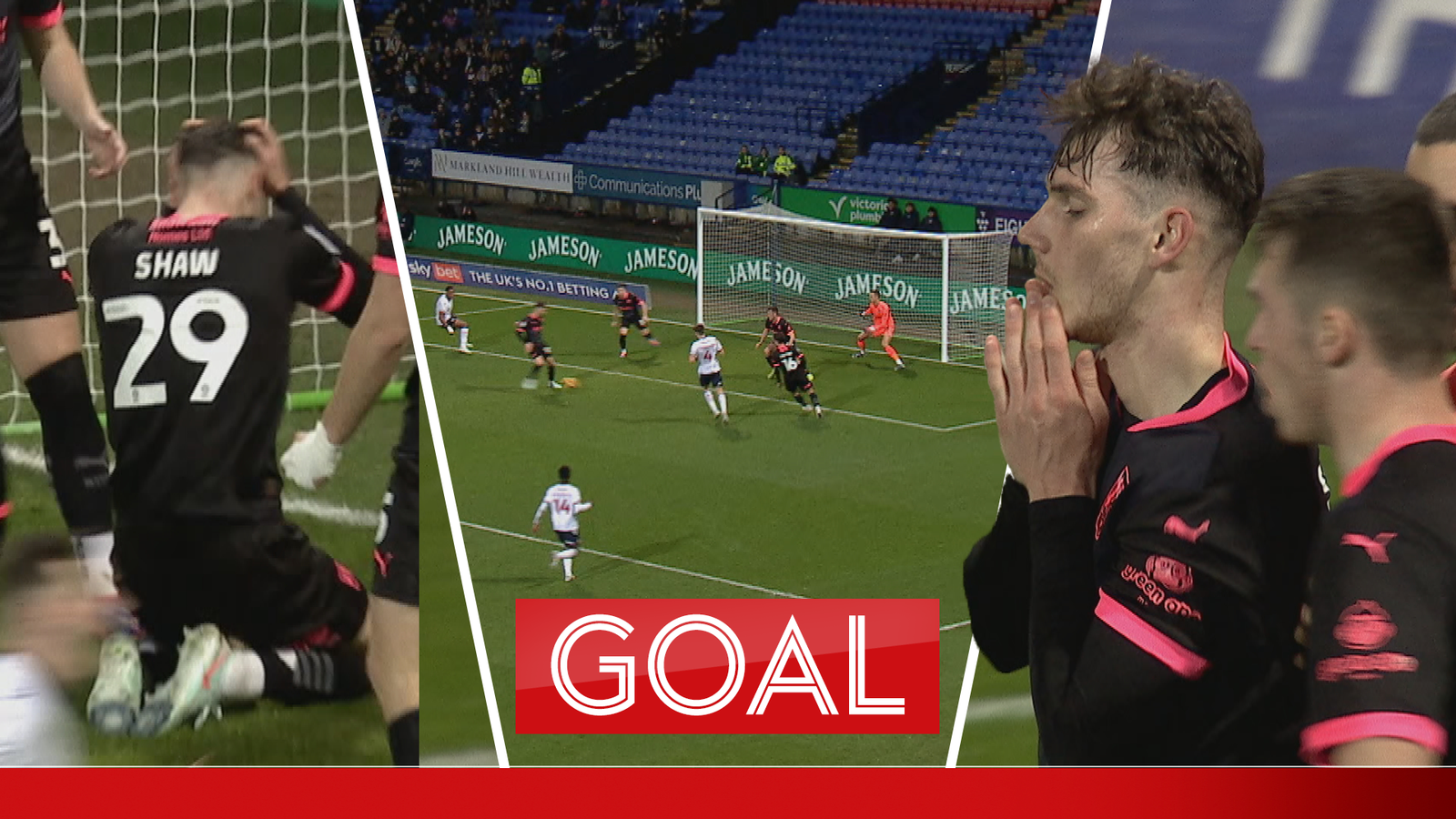 'It's a horrendous own goal!' | Shaw puts it into the top corner of his OWN net