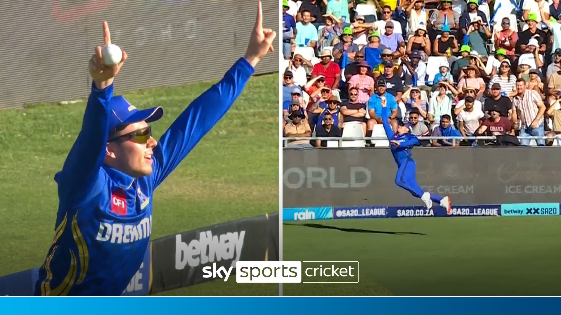 'WOW, that is SPECTACULAR' | Incredible one-handed catch dismisses Abell