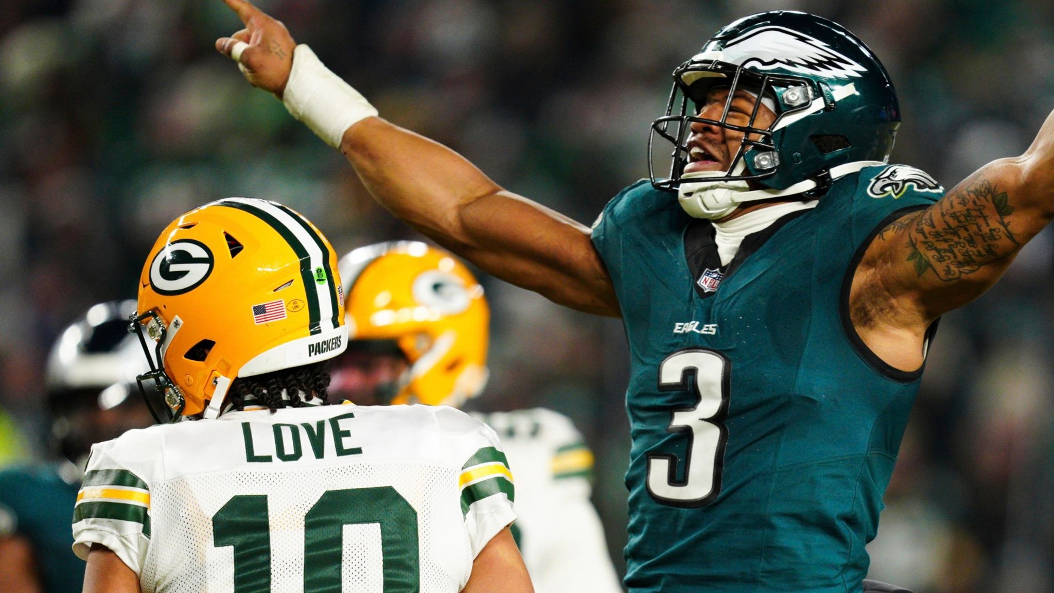 Green Bay Packers 10-22 Philadelphia Eagles: Jordan Love throws three interceptions in Packers