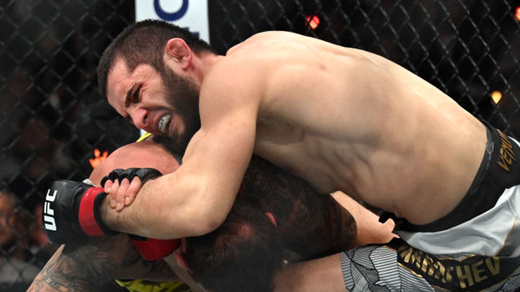 UFC 311: Makhachev sets new record and retains lightweight belt for fourth  consecutive time | WWE News | Sky Sports