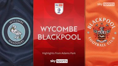 Wycombe 1-1 Blackpool