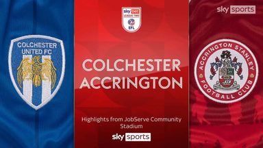 Colchester 0-2 Accrington Stanley