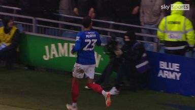 Josh Murphy fires Portsmouth ahead against Swansea