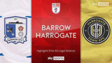 Barrow 0-2 Harrogate