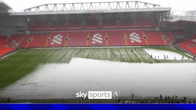 GAME ON! Mass snow cleared from Anfield pitch ahead of huge match