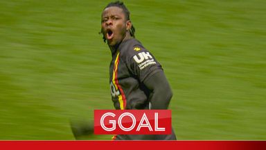 Baah pulls a goal back for Watford 