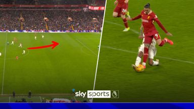 NEW ANGLE! Yoro's incredible box-to-box sprint before THAT tackle