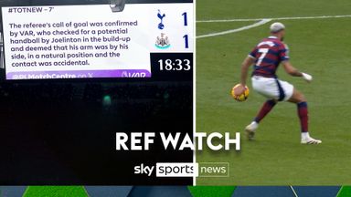 Ref Watch on Joelinton handball | 'People don't like it but that's the rule!' 