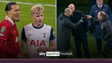 NEW angles: Slot and Van Dijk ANGRY following Spurs winner