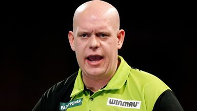 Michael van Gerwen and Gerwyn Price were dumped out of the European Darts Grand Prix on Saturday