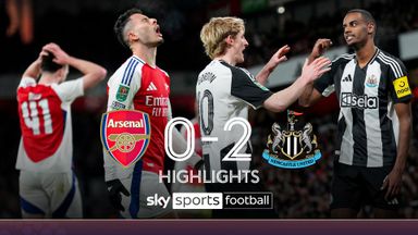 Isak and Gordon shock Arsenal to give Newcastle Carabao semi-final advantage