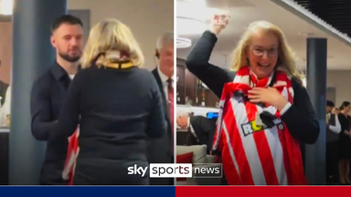 Incredible moment Armstrong awards fan Saints shirt for predicting HUGE defeat!