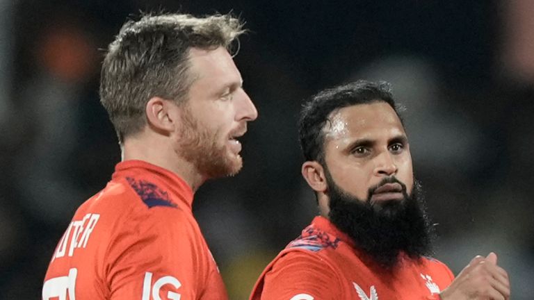 Adil Rashid dari Inggris, T20 International Cricket (Associated Press)