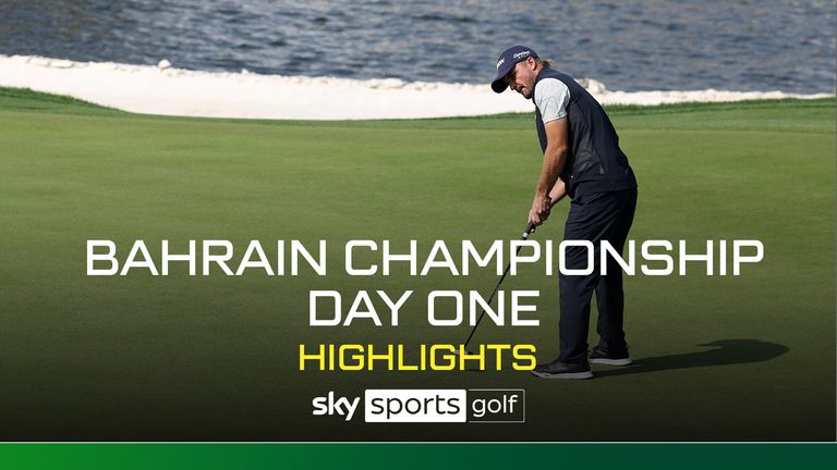 Highlights of the opening round of the Bahrain Championship at the Royal Golf Club.