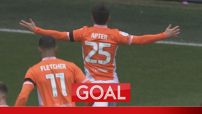 Rob Apter opens scoring for Blackpool