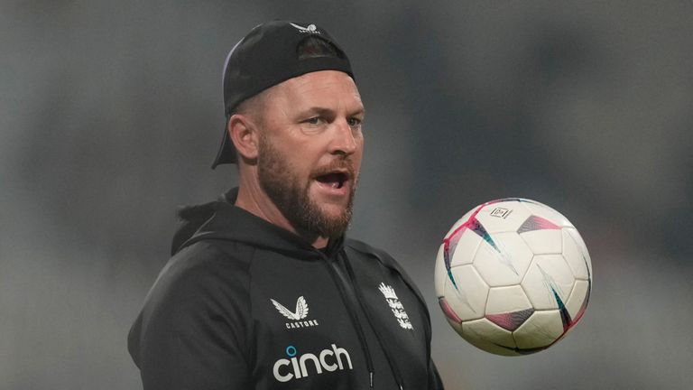 England head coach Brendon McCullum (Associated Press)