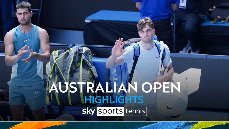 Jack Draper retires against Carlos Alcaraz in the Australian Open