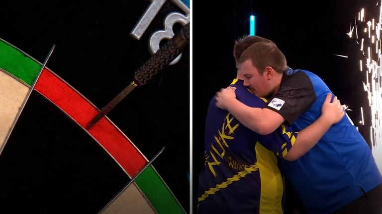 Luke Littler mengapur Andy Baetens 3-0 untuk memudahkan melalui pertemuan putaran pertamanya di World Masters.