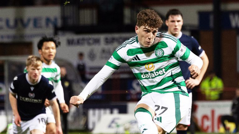 Arne Engels earned Celtic a draw at Dundee