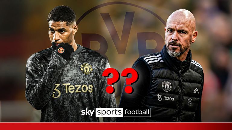 Sky Sports discusses the scenario of Marcus Rashford and Erik ten Hag reuniting, following reports that the former Manchester United manager could be one of the candidates for Borussia Dortmund if they sack head coach Nuri Sahin.