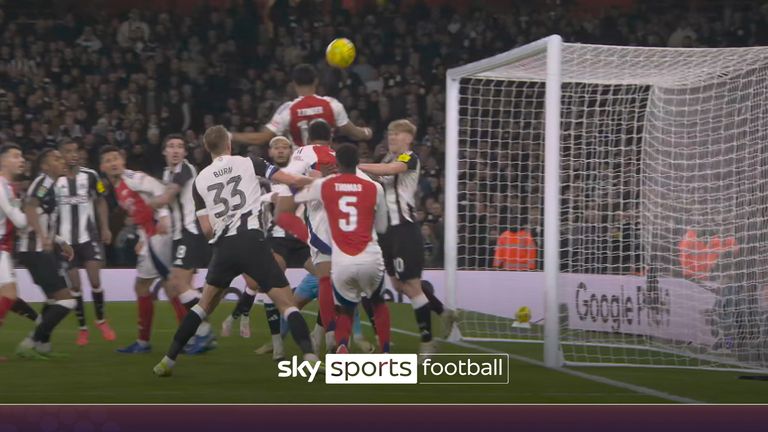 Arsenal v Newcastle: Timber header