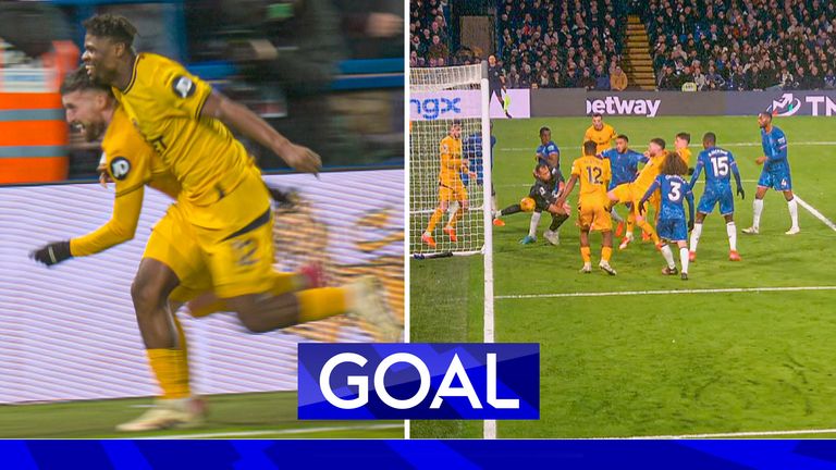 Chelsea v Wolves: Doherty takes advantage of Sanchez HOWLER for half-time equaliser