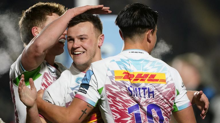 Harlequins ran in five tries as they beat Newcastle 38-14 in the Gallagher Premiership.