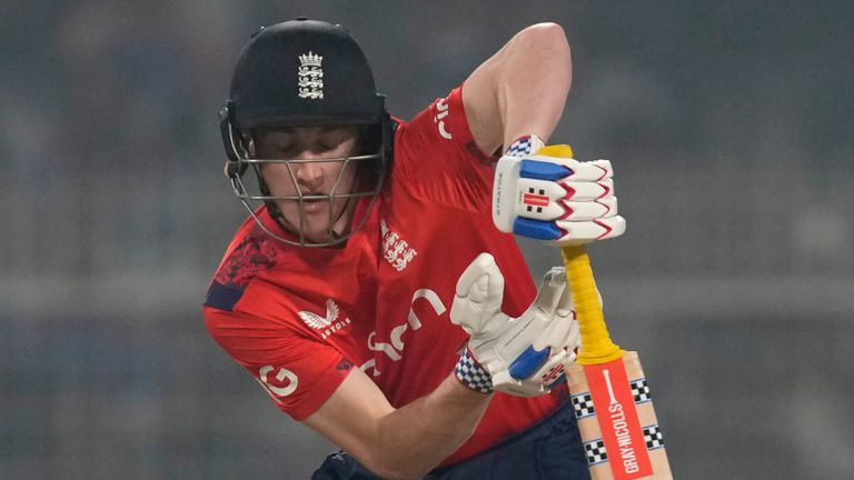 England's Harry Brook, T20 cricket (Associated Press)