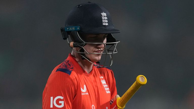 England's Harry Brook, T20 cricket (Associated Press)