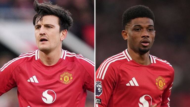 Harry Maguire and Amad Diallo