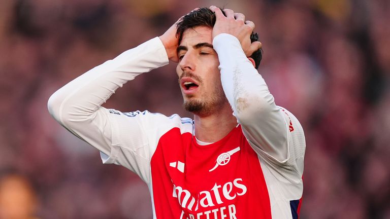 Arsenal fear injured Havertz could miss rest of the season