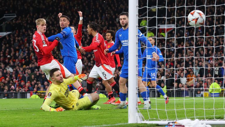 Jack Butland, Man Utd vs Rangers